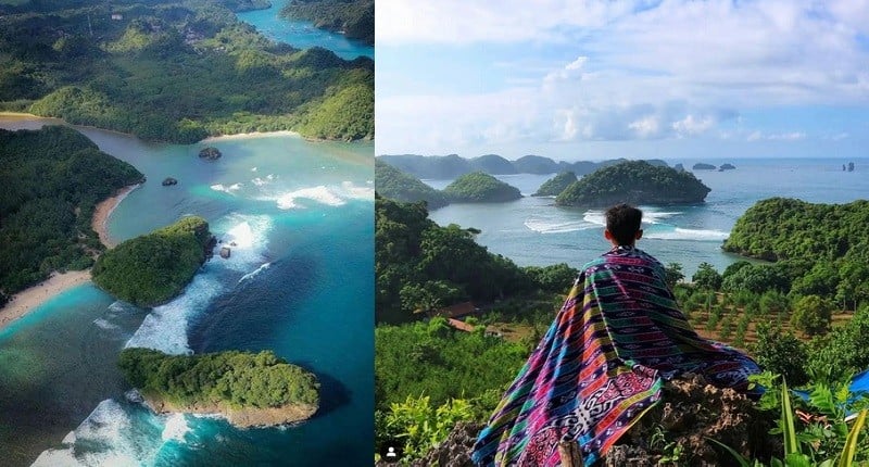 Pantai Yang Mirip Raja Ampat Di Malang Eksotis Dengan Gugusan Pulau