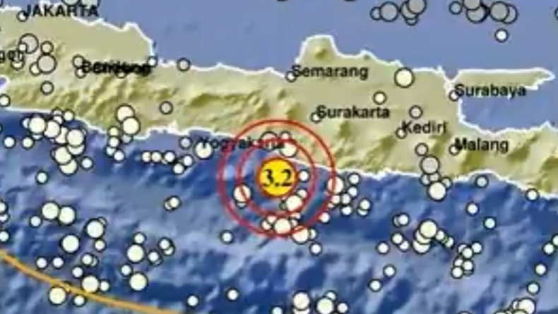 Gempa Hari Ini Magnitudo 3 2 Guncang Bantul Yogya Kedalaman 66 Km