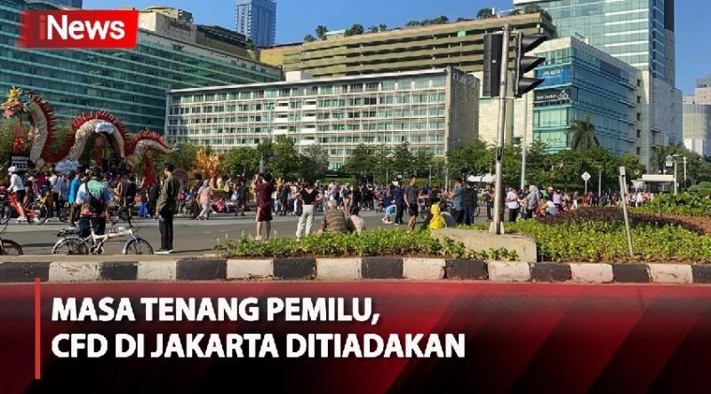 Begini Situasi Bundaran HI Saat CFD Ditiadakan Pada Masa Tenang