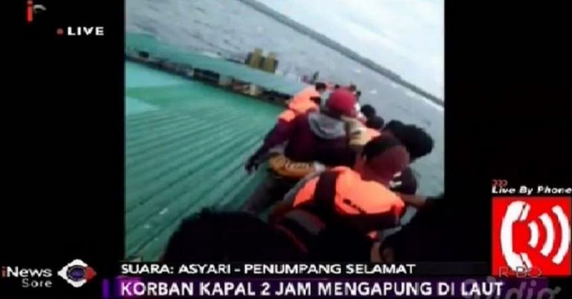 Begini Cerita Penumpang Saat Detik Detik Kapal Tenggelam Di Selayar