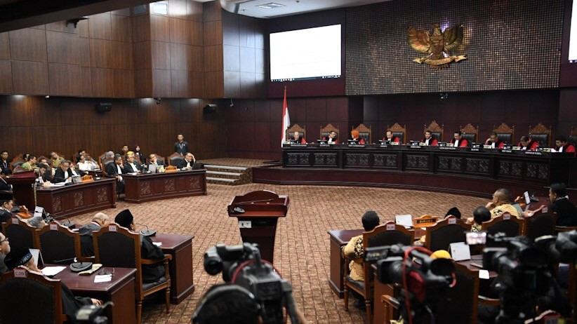 Suasana Sidang Putusan Sengketa Pilpres 2019 Di MK