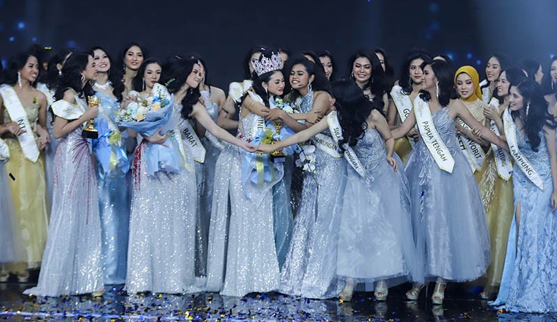 Foto Audrey Vanessa Dinobatkan Sebagai Miss Indonesia Bagian