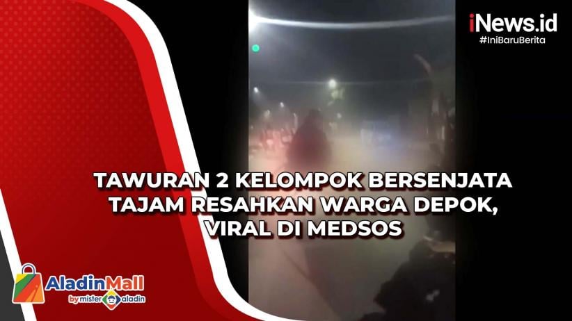 Video Tawuran Antar Kelompok Warga Menggunakan Senjata Tajam Dan Petasan