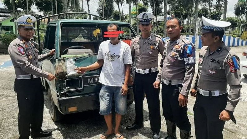 Kabur Usai Tabrak Pemotor Hingga Tewas Pengemudi Pikap Ditangkap Polisi