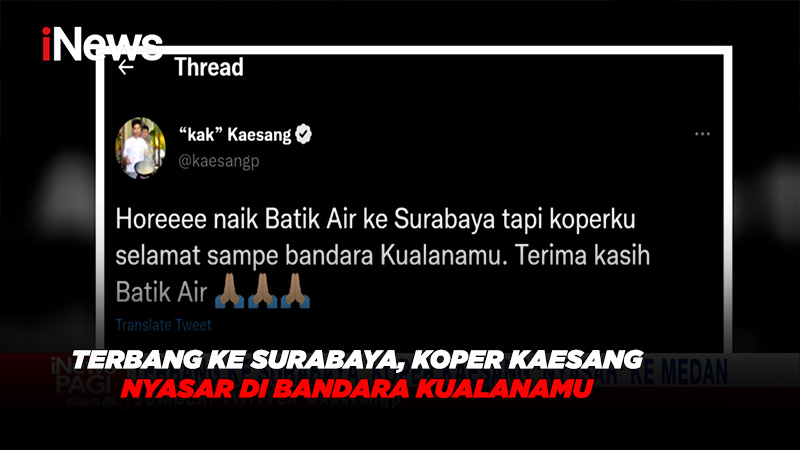 Permintaan Maaf Batik Air Soal Bagasi Kaesang Yang Nyasar Ke Kualanamu