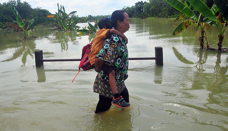 Banjir Luapan Sungai Lusi Grobogan Rendam Ratusan Rumah Dan Sawah