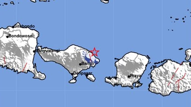 Gempa Magnitudo Kembali Guncang Karangasem Bali