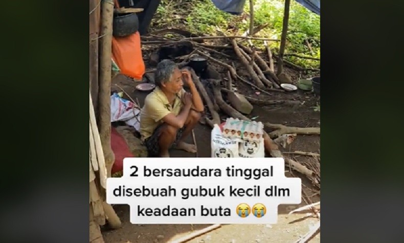 Bikin Haru 2 Bersaudara Buta Hidup Dalam Gubuk Di Tengah Hutan