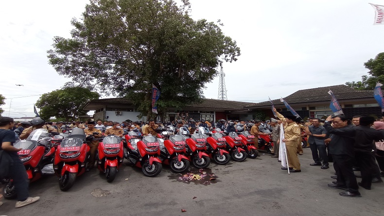 Ratusan Kades Di Wonogiri Diberi Motor Dinas N Max Merah Sedot