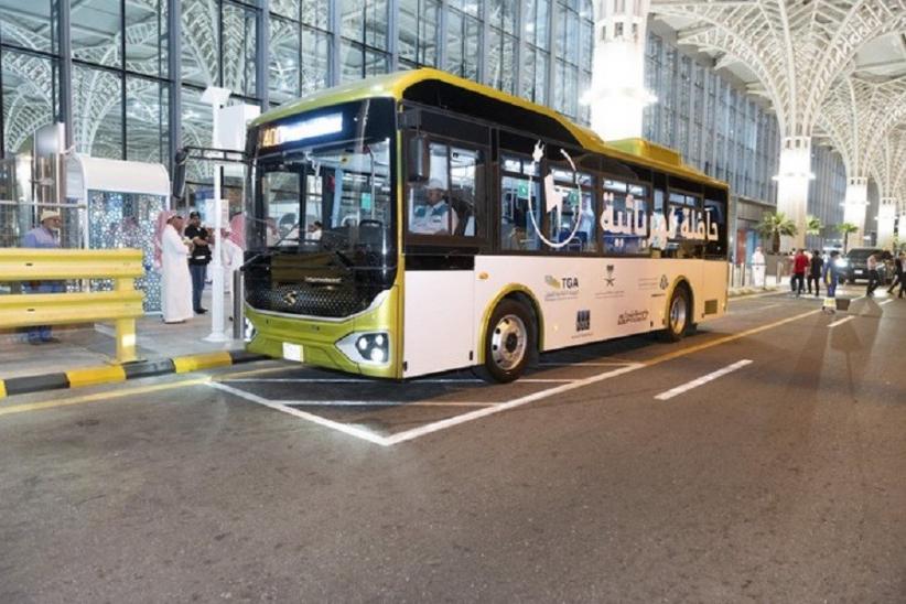 Bus Listrik Siap Layani Jemaah Dari Bandara Madinah Ke Masjid Nabawi