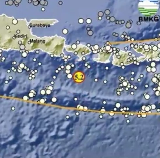 Gempa Terkini M Bali Berpusat Di Laut Tak Ada Potensi Tsunami