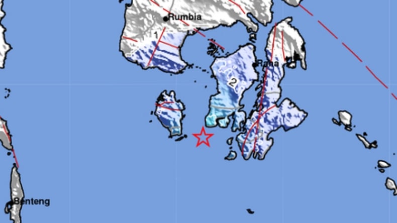 Gempa Hari Ini Magnitudo 4 5 Guncang Buton Tengah