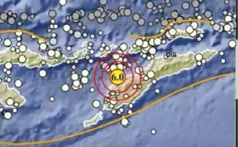 Gempa M6 0 Guncang NTT BMKG Jenis Menengah Akibat Tumbukan Lempeng