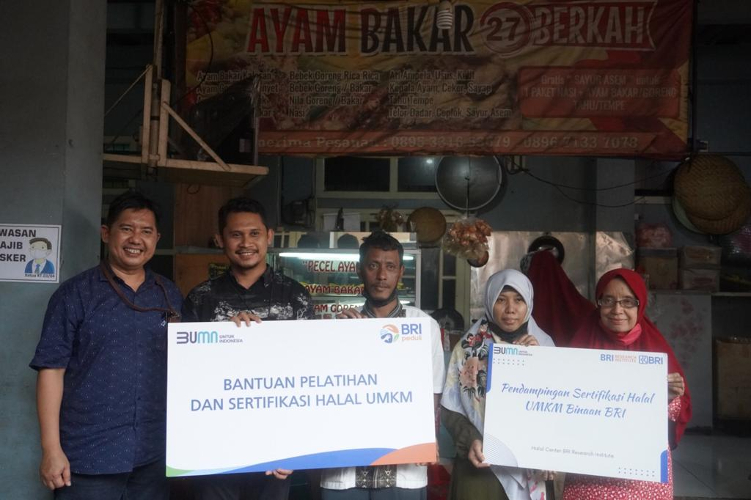 Bri Peduli Bagikan Bantuan Sertifikat Halal Kepada Pelaku Umkm