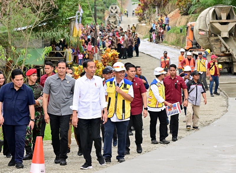 Jokowi Tinjau Progres IJD Di Kabupaten Penajam Paser Utara Targetkan