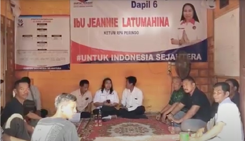 Dirikan Posko Pemenangan Pendukung Bacaleg Perindo Jeannie Latumahina