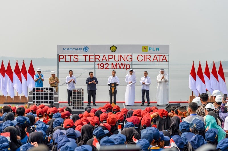 Presiden Jokowi Resmikan PLTS Terapung Cirata Terbesar Ketiga Di Dunia