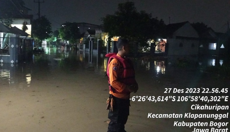 Hujan Deras 150 Rumah Di Klapanunggal Bogor Terdampak Banjir