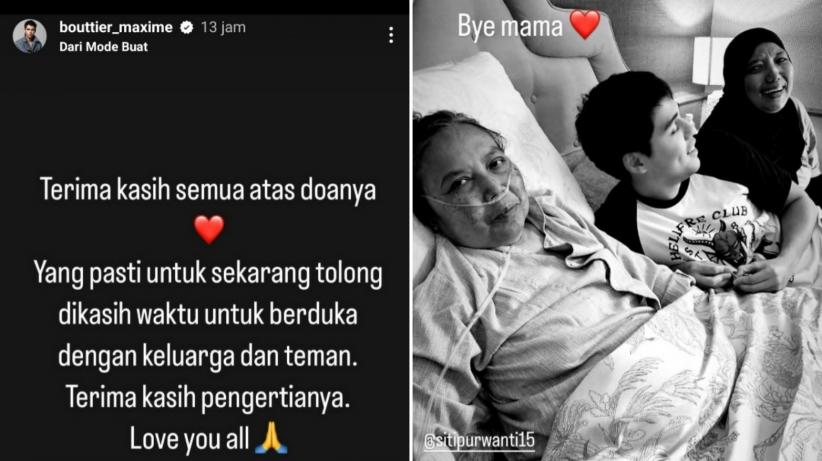 Berduka Maxime Bouttier Unggah Foto Bareng Mendiang Ibunda Bye Mama