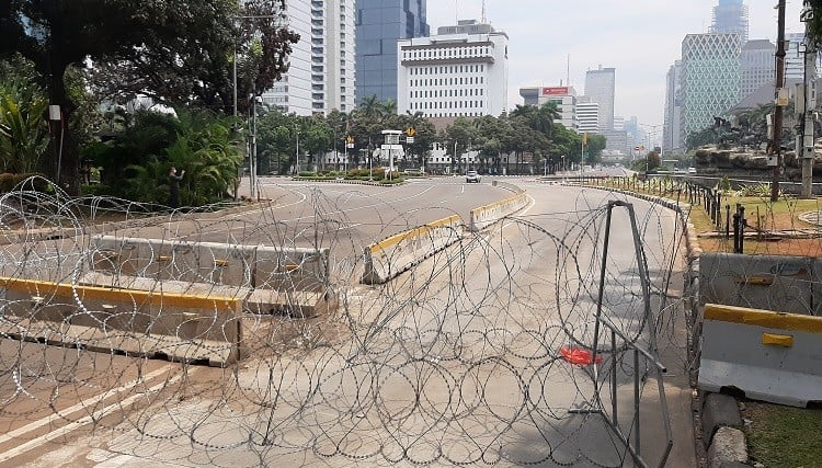 1.743 Personel Gabungan Kawal Demo BEM SI di Patung Kuda Jakpus Siang Ini