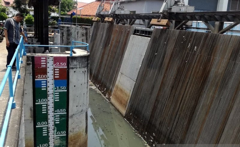 Pintu Air Pasar Ikan Siaga 2, Ini Rincian Ketinggian Air di 12 Wilayah
