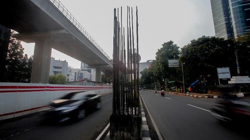 Pramono bakal Sulap Lahan Bekas Tiang Monorel Mangkrak jadi Taman Vertikal-Ruas Jalan
