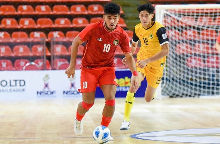 Timnas Futsal Indonesia Unggul 4-0 atas Malaysia di Babak Pertama