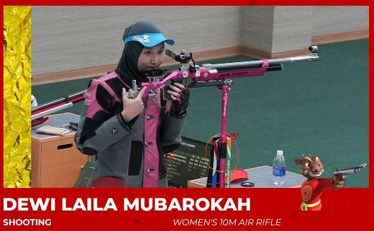 Emas ke-22 Indonesia di SEA Games 2025 dari Dewi Laila di Nomor 10m Air Rifle