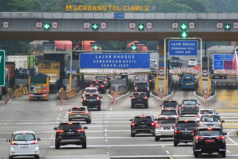 Tol Jagorawi arah Puncak Diberlakukan Contra Flow Pagi Ini