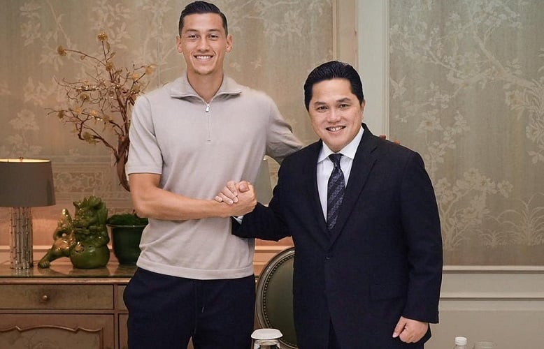 Kapten Timnas Indonesia Jay Idzes Dukung Erick Thohir Jadi Menpora