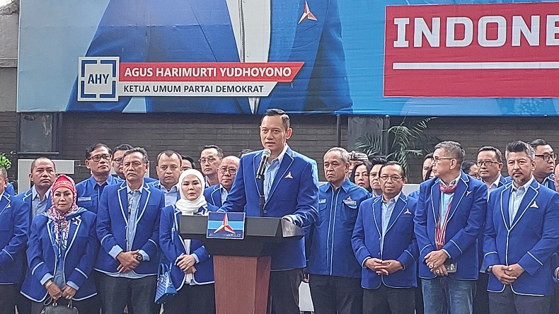 AHY Cuti sebagai Menteri ATR, Hadiri Penetapan Prabowo-Gibran di Gedung KPU