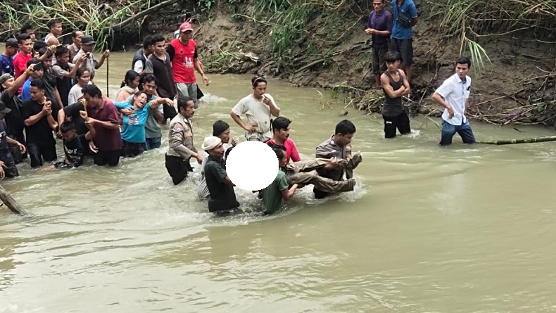 Mayat Pria Ditemukan Mengapung di Sungai Hou Nias