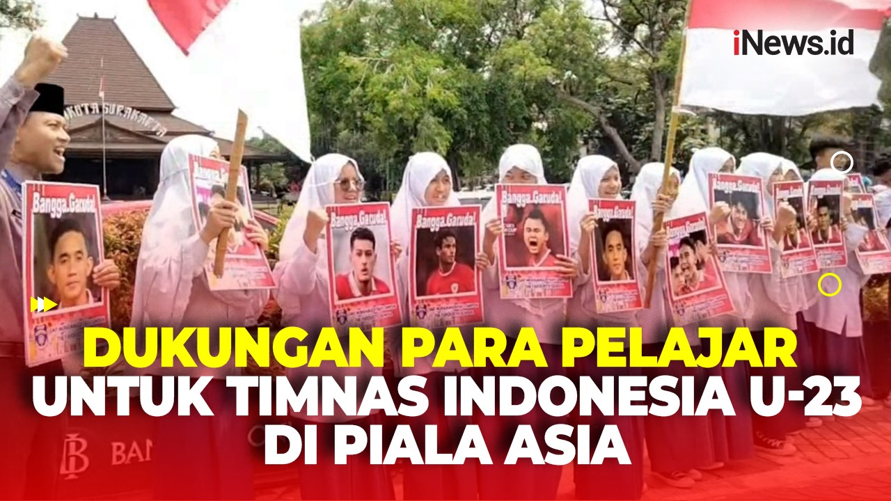 SMP Muhammadiyah 1 Simpon Surakarta Gelar Aksi Dukung Timnas Indonesia U-23: Semoga Menang Lawan Korea Selatan