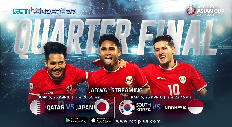 Tempat Nobar Timnas Indonesia U-23 vs Korea Selatan di Tegal, Brebes, dan Pemalang