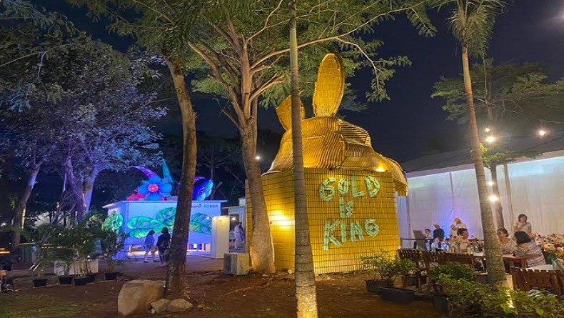 Pameran Seni MNC Life dan Treasury Angkat Konsep Gold is King, Tampilkan Patung Setinggi 6 Meter