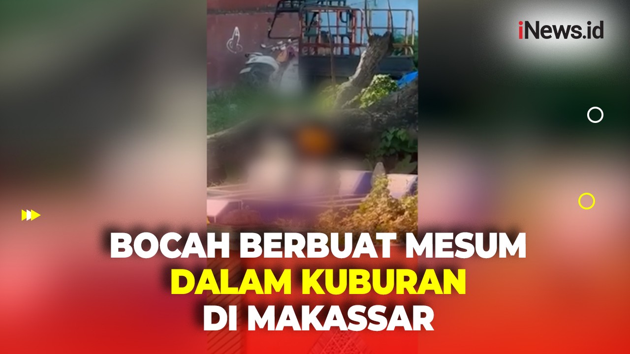 2 Bocah Berbuat Mesum di Kuburan Kota Makassar, Mengaku Terinspirasi Film Dewasa