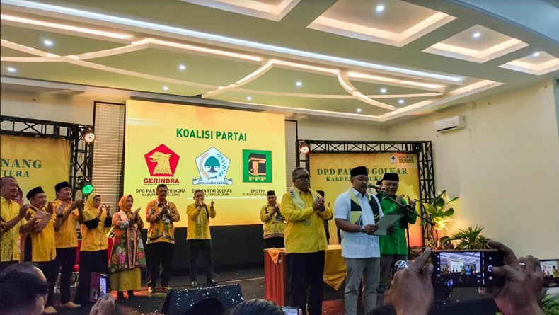 3 Partai Ini Deklarasi Dukung Asep Japar untuk Calon Bupati Sukabumi