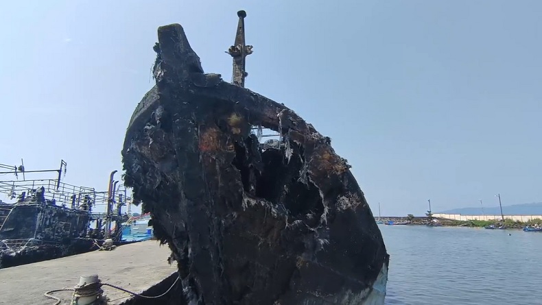 4 Kapal Hangus Terbakar di Cilacap, 1 Nakhoda Tewas