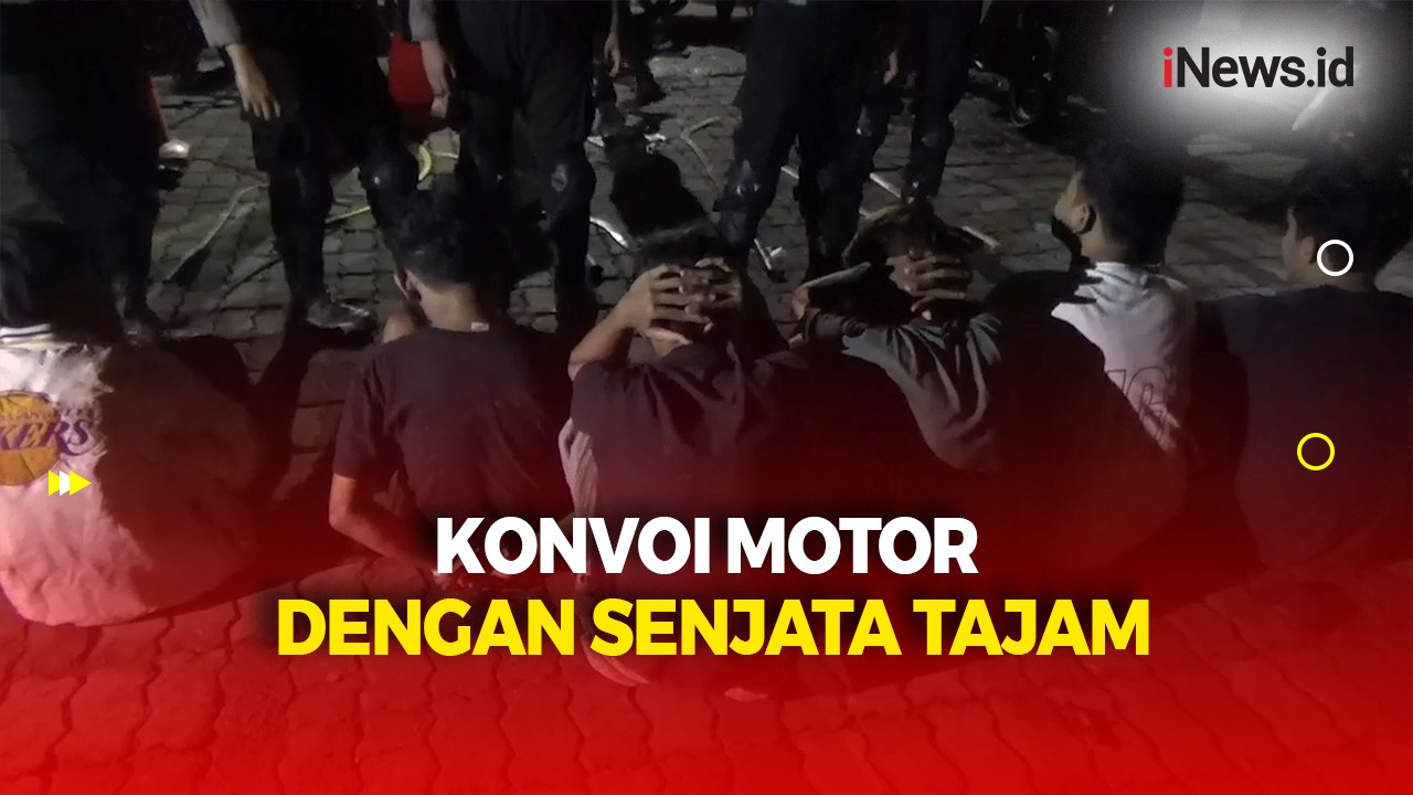 Puluhan Remaja yang Konvoi Motor dengan Senjata Tajam di Jakarta Timur Ditangkap Polisi 