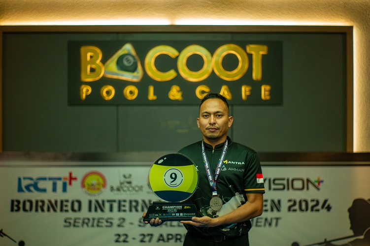 Pebiliar Ranking 1 Nasional Feri Satriyadi Puji POBSI Pool Circuit Seri II 2024 di Bali