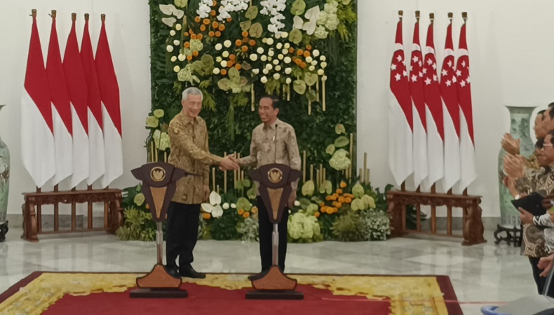 Jokowi Bertemu PM Singapura Lee Hsien di Istana Bogor, Bahas Perjanjian FIR hingga Konflik Timur Tengah 