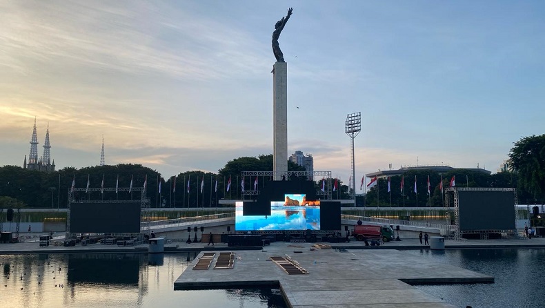 Nobar Indonesia Vs Uzbekistan di Lapangan Banteng, 3 Giant Screen Disiapkan