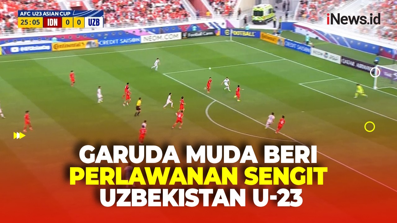 Highlights Babak Pertama, Timnas Indonesia U-23 Tahan Imbang Timnas Uzbekistan U-23 0-0