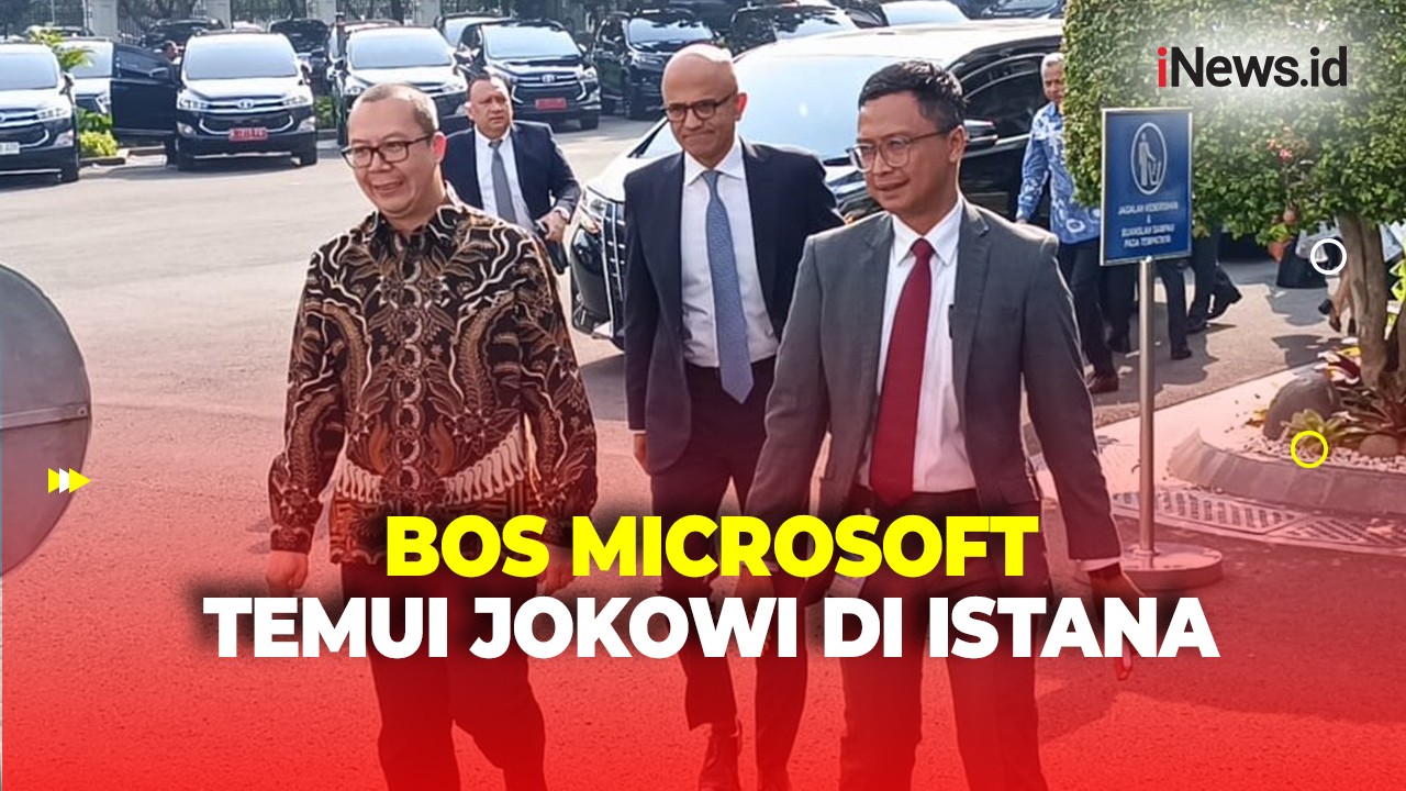 Potret Kedatangan CEO Microsoft di Istana Negara untuk Bertemu Jokowi