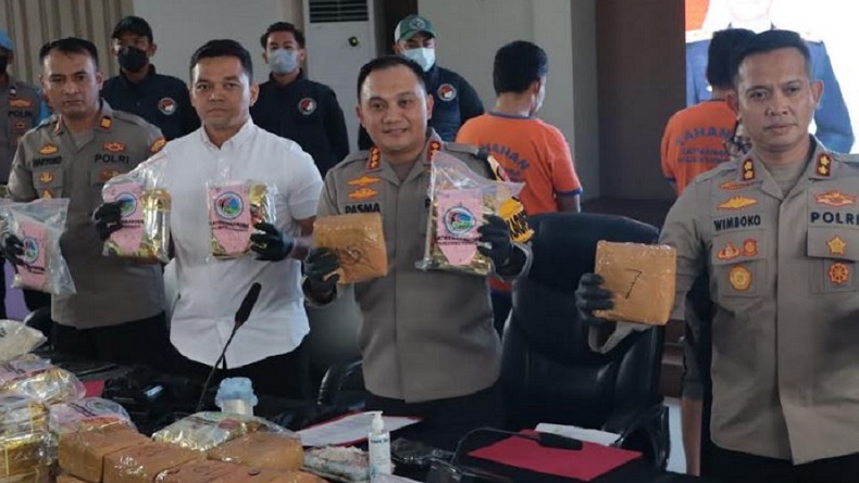 Polrestabes Surabaya Bongkar Peredaran Narkoba Antarpulau, Temukan Sabu 40 Kg