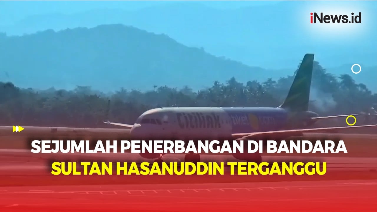 5 Penerbangan di Bandara Sultan Hasanuddin Terganggu Erupsi Gunung Ruang