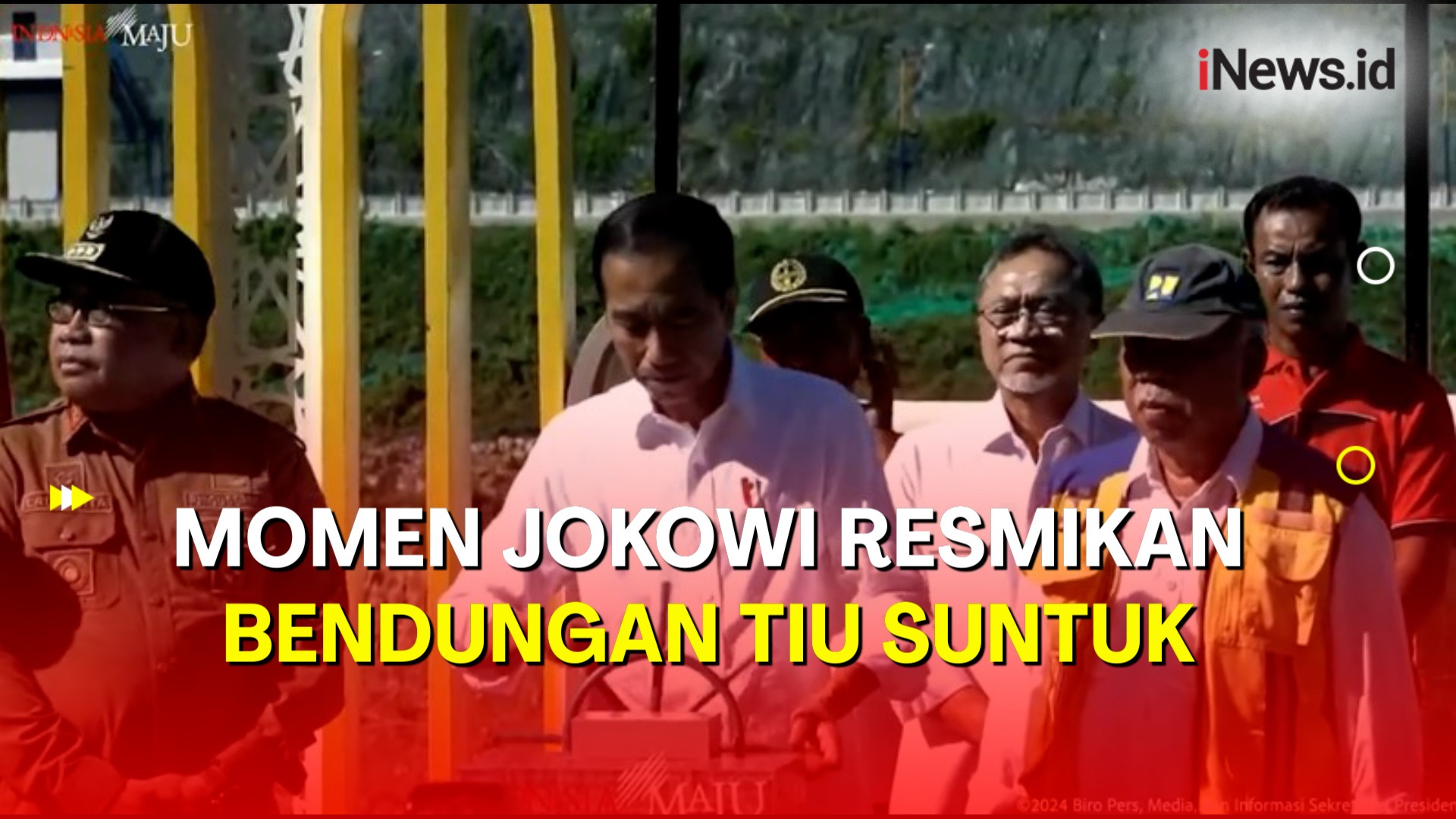 Presiden Jokowi Resmikan Bendungan Tiu Suntuk di NTB, Habiskan Anggaran Rp1,4 Triliun