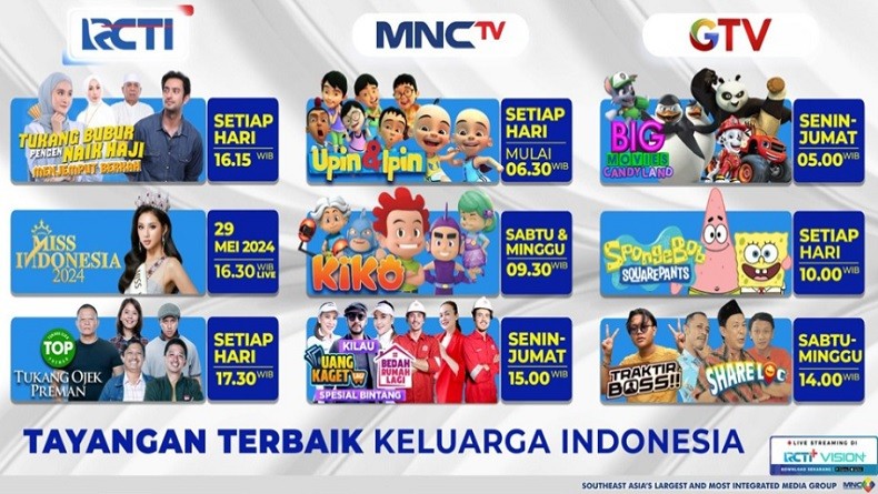 Rangkaian Tayangan Terbaik Keluarga Indonesia dari MNC Entertainment