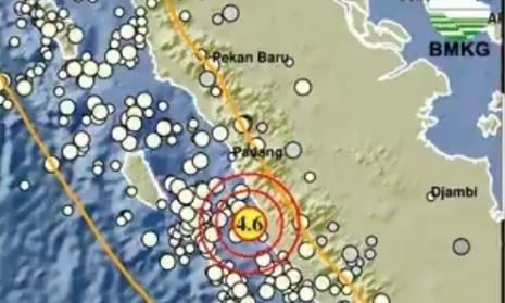 Gempa Terkini M4,6 Guncang Mukomuko Bengkulu