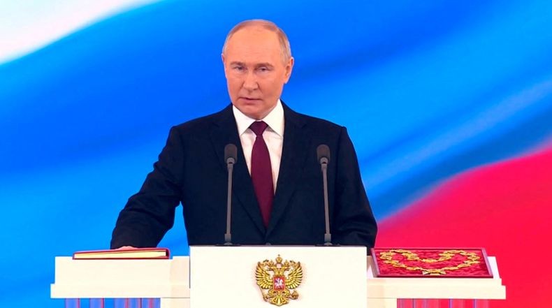 Vladimir Putin Dilantik sebagai Presiden Rusia untuk Kelima Kali